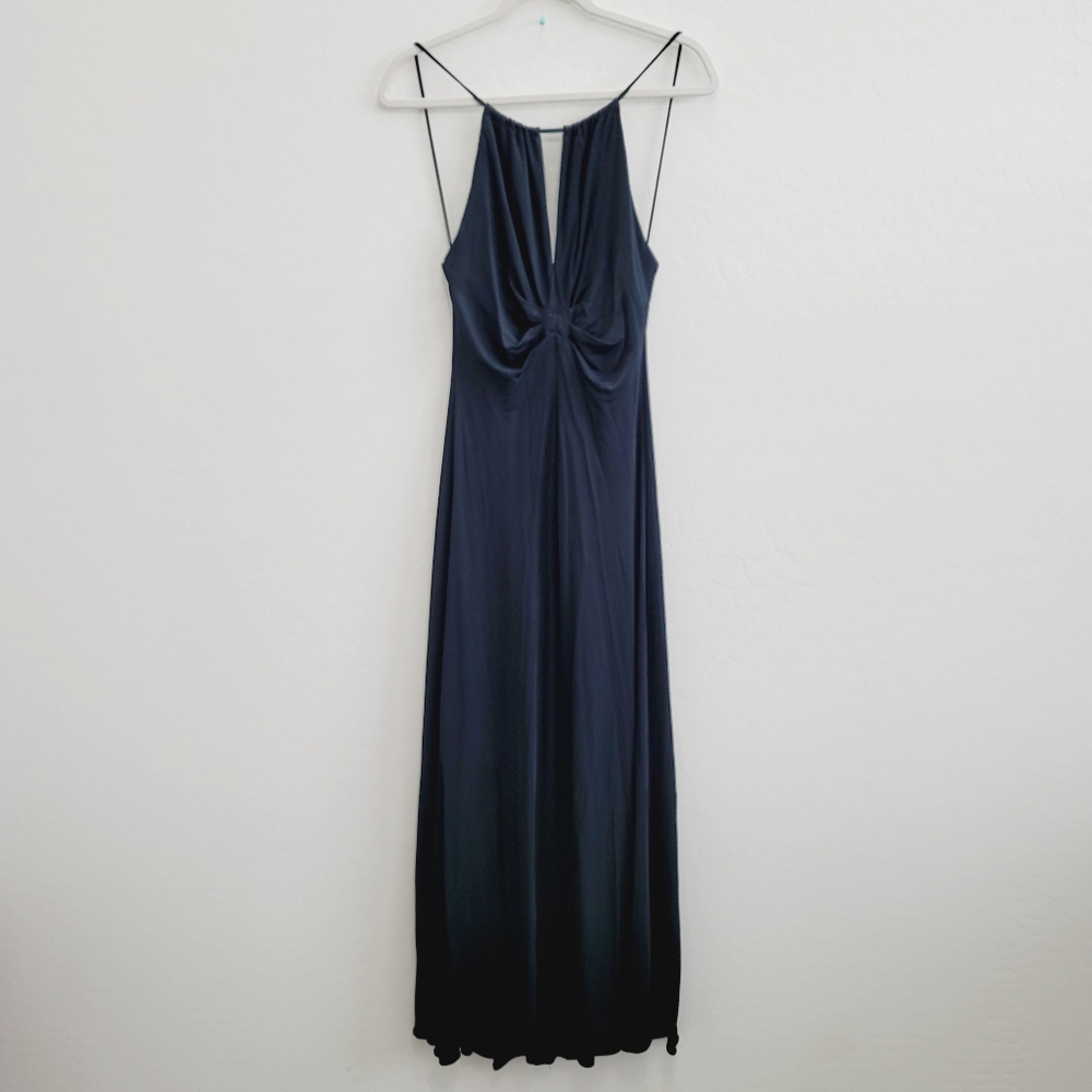 💕 BCBGMaxAzria Black Maxi Dress Gown Women's Size 8 - Picture 11 of 11